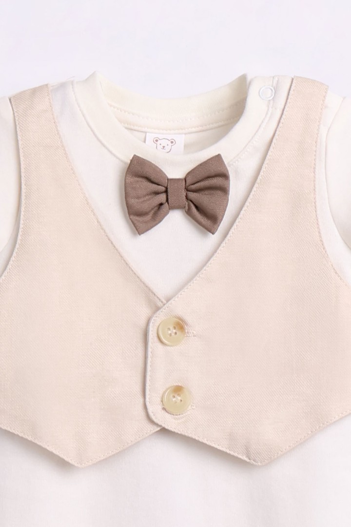Romper with Bow-Tie