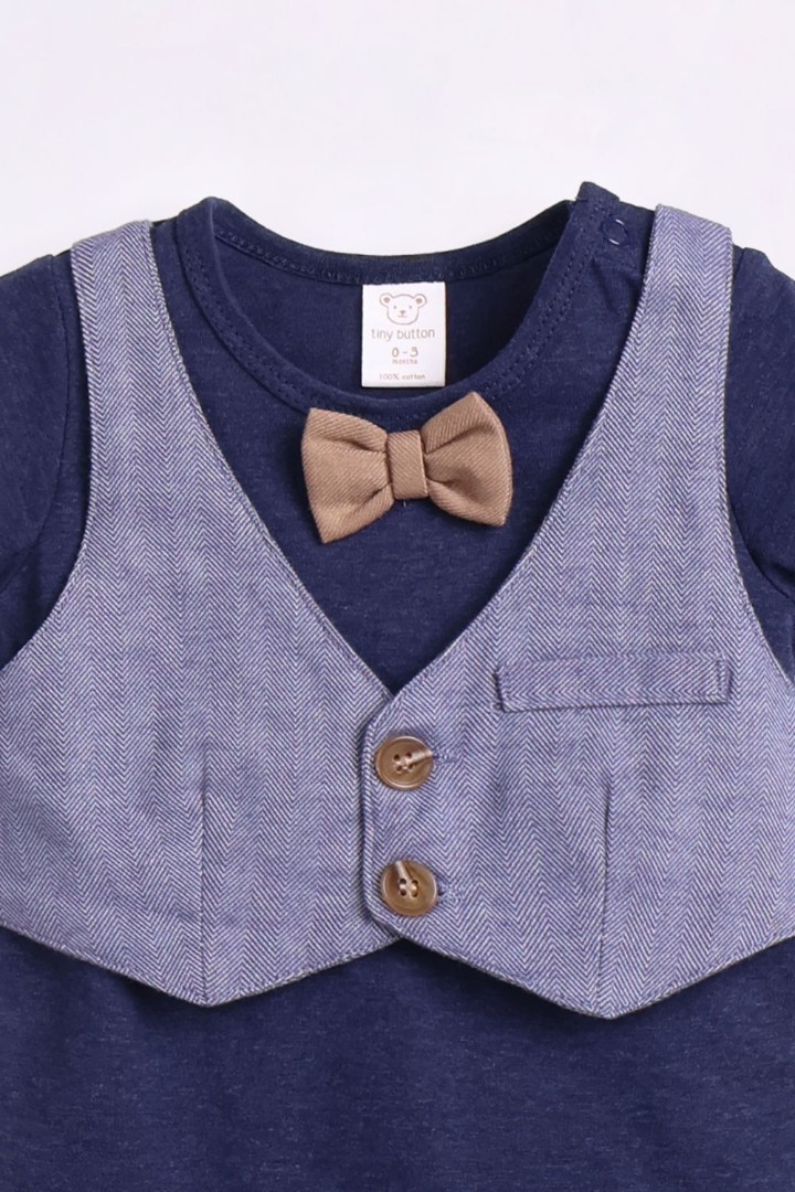 Romper with Bow-Tie