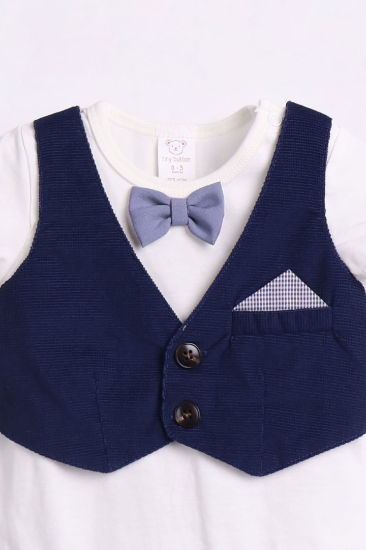 Romper with Bow-Tie