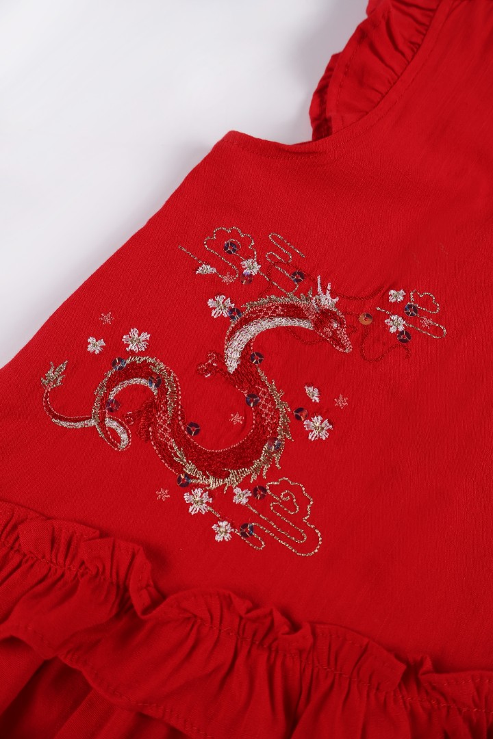 Embroidered Qipao Dress