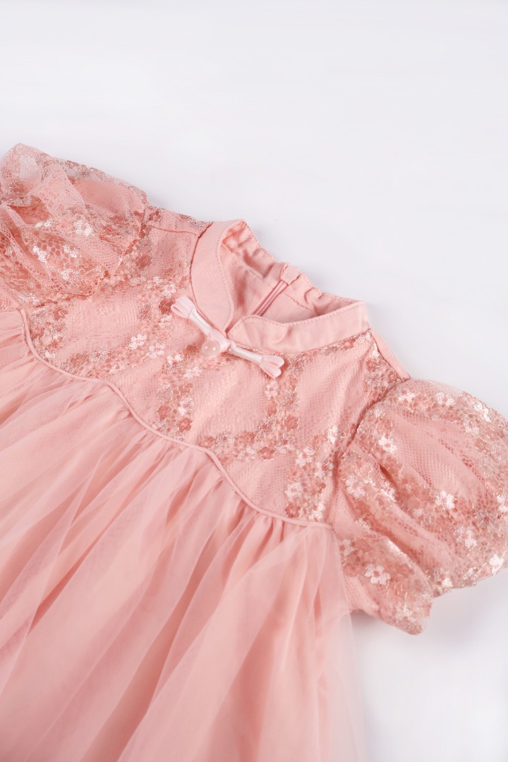 Tulle Qipao Dress