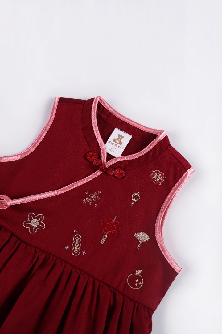 Embroidered Qipao Dress