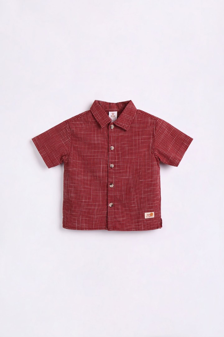 Shirt with Label Appliqué 