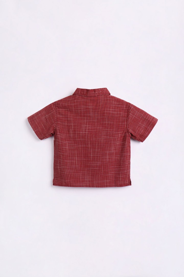 Shirt with Label Appliqué 