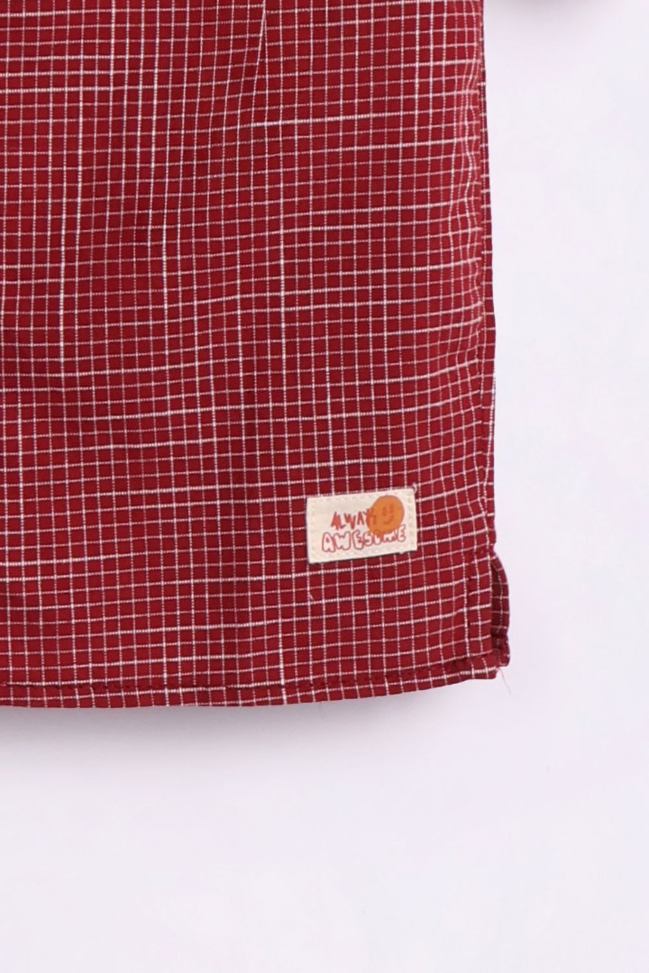 Shirt with Label Appliqué 