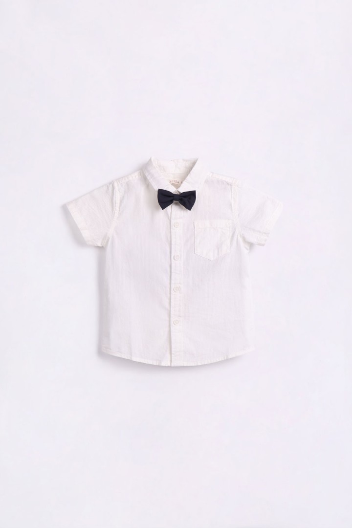 Shirt with Bow-Tie