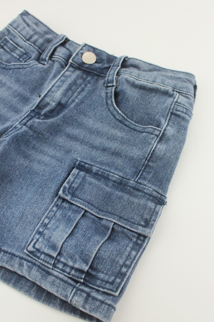 Denim Bermuda Shorts