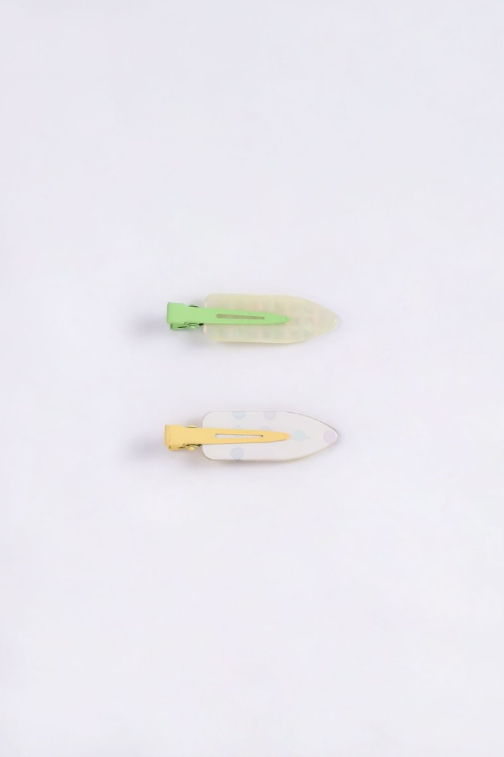 Two-Pack of Colored Hair Clips 