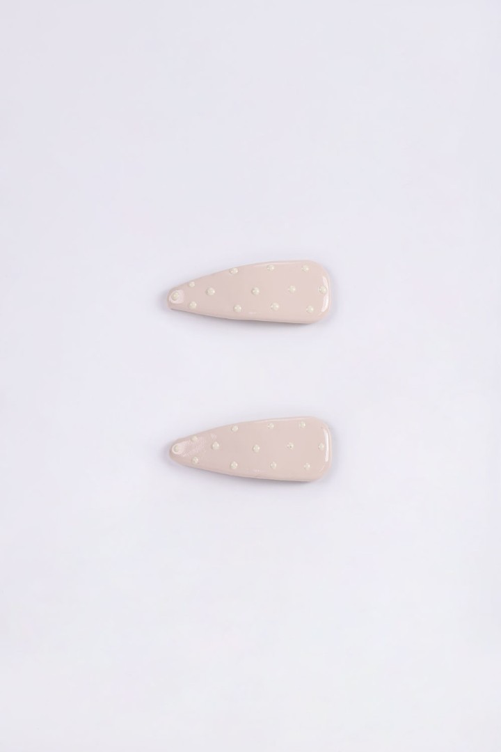 Two-Pack of Polka Dot Hair Clips