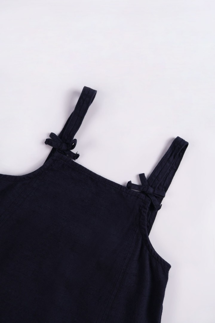 Pinafore Dress with Bow