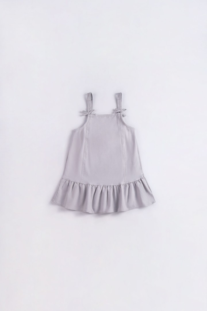 Pinafore Dress with Bow