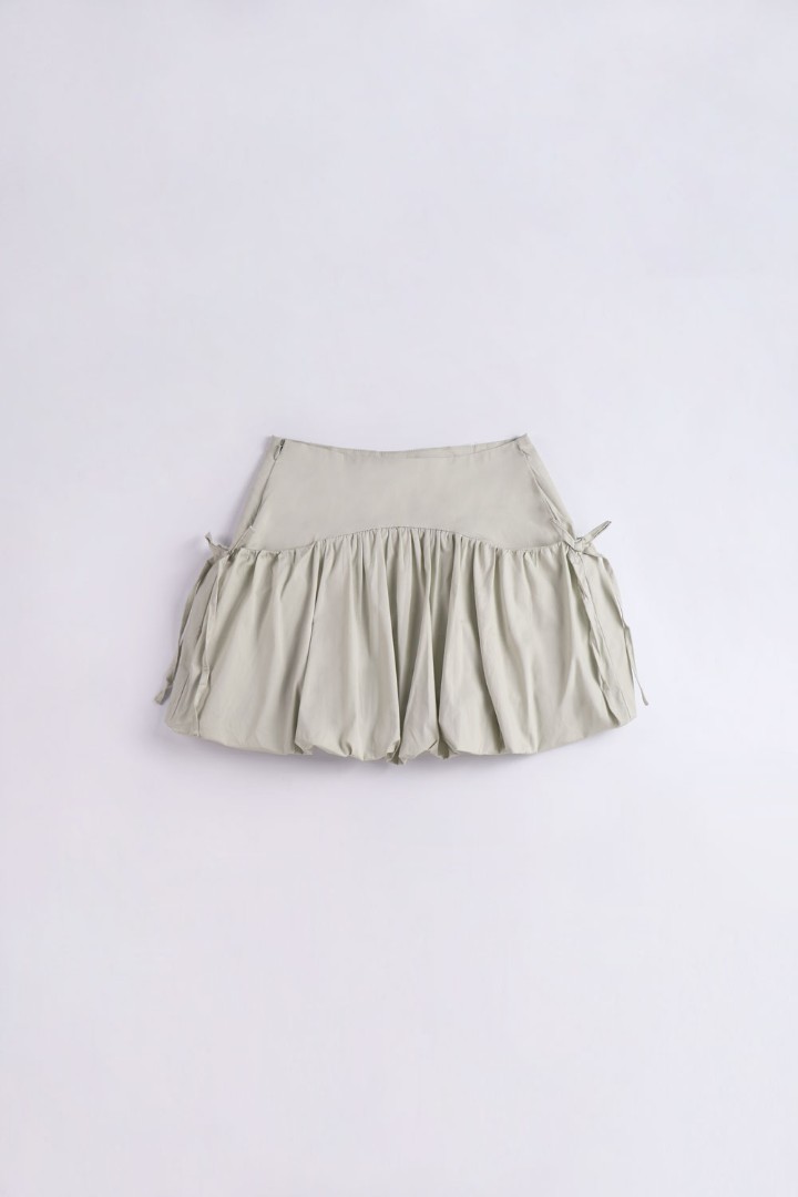 Bubble Hem Mini Skirt