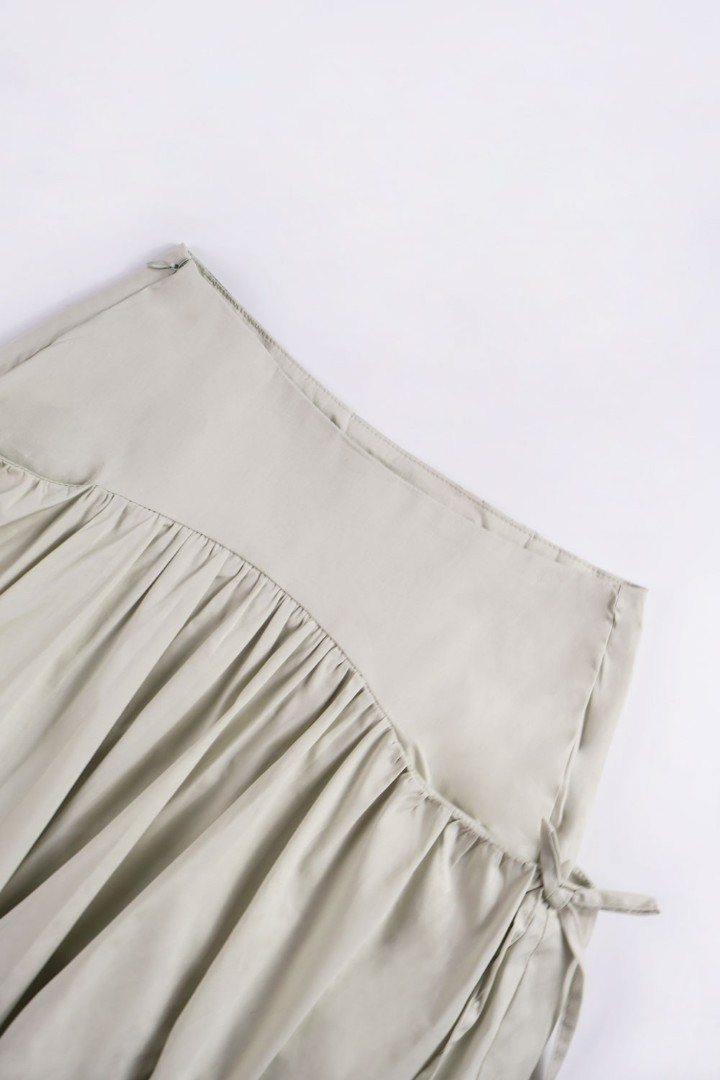 Bubble Hem Mini Skirt