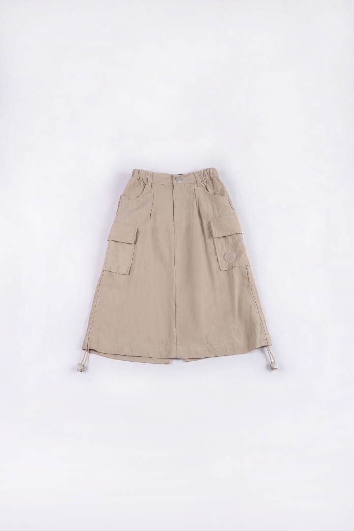 Over-knee Cargo Skirt